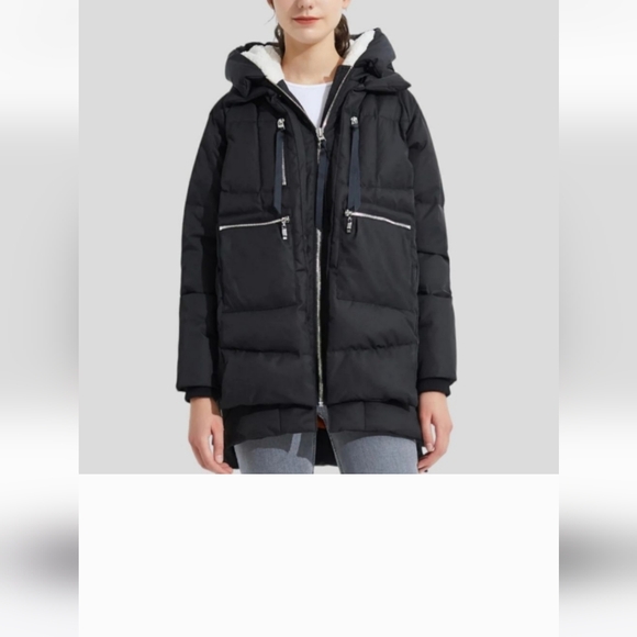 NWOT OROLAY BLACK THICKENED DOWN JKT. SIZE XXL - Picture 3 of 9